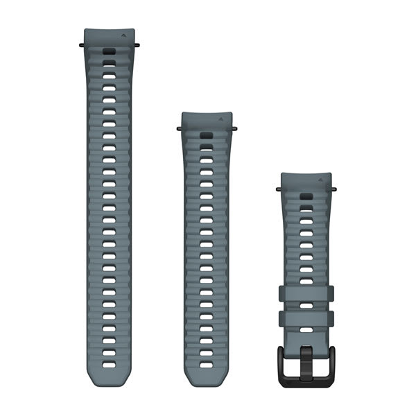 20 mm Watch Bands (Instinct® E – 40 mm) Charcoal Silicone - Image 3