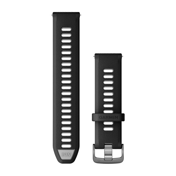 Quick Release Bands (22 mm) Black with Silver Hardware - Image 5
