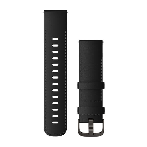 Quick Release Bands (22 mm) Black with Silver Hardware - Image 11