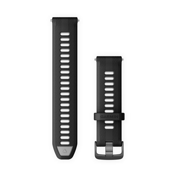 Forerunner® Watch Bands (22 mm) Black/Translucent Whitestone with Slate Hardware - Image 5