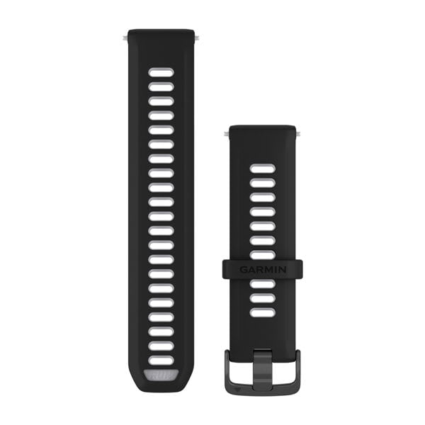 Forerunner® Watch Bands (22 mm) Black/Translucent Whitestone with Slate Hardware - Image 8