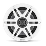 Clarion® Marine CMS Speakers 6.5" with White and Black Classic Grille (CMS-651-CWB)