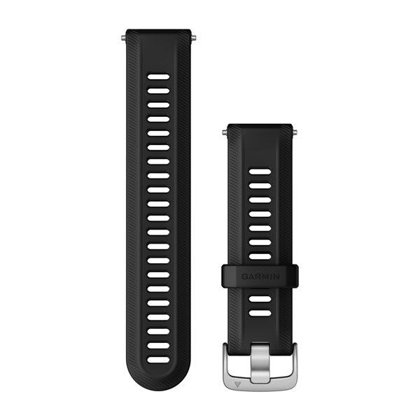 Forerunner® Watch Bands (22 mm) Black/Translucent Whitestone with Slate Hardware - Image 3