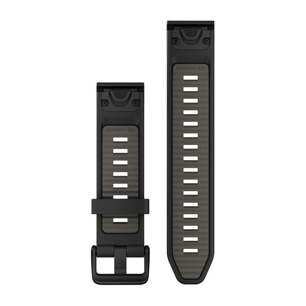 QuickFit® 20 Watch Bands QuickFit® 20 Watch Bands, Black/Pebble Gray Silicone - Image 61