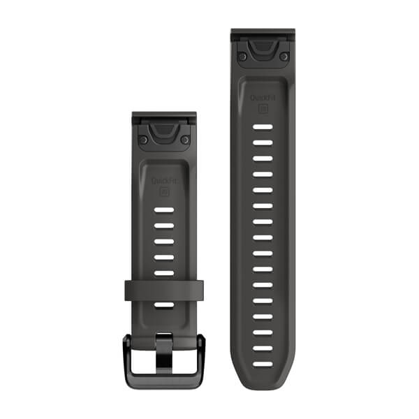 QuickFit® 20 Watch Bands QuickFit® 20 Watch Bands, Black/Pebble Gray Silicone - Image 43